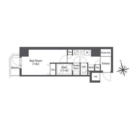 CAVANA新宿夏目坂の物件間取画像